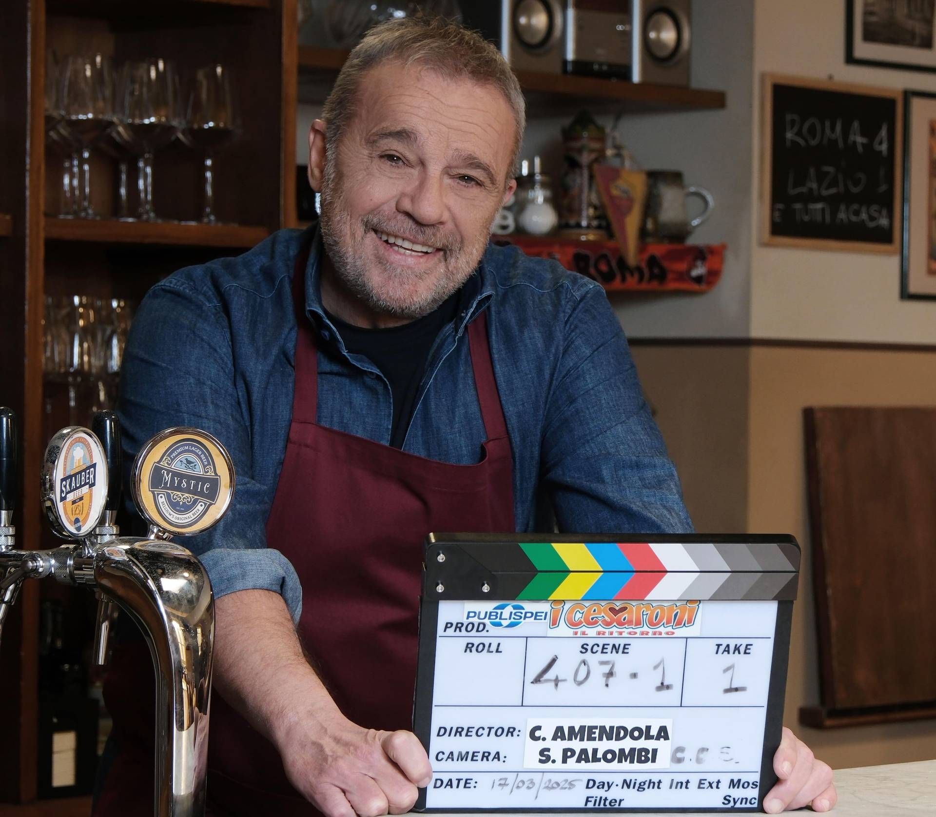A Roma tornano le riprese di I Cesaroni, la serie cult con Claudio